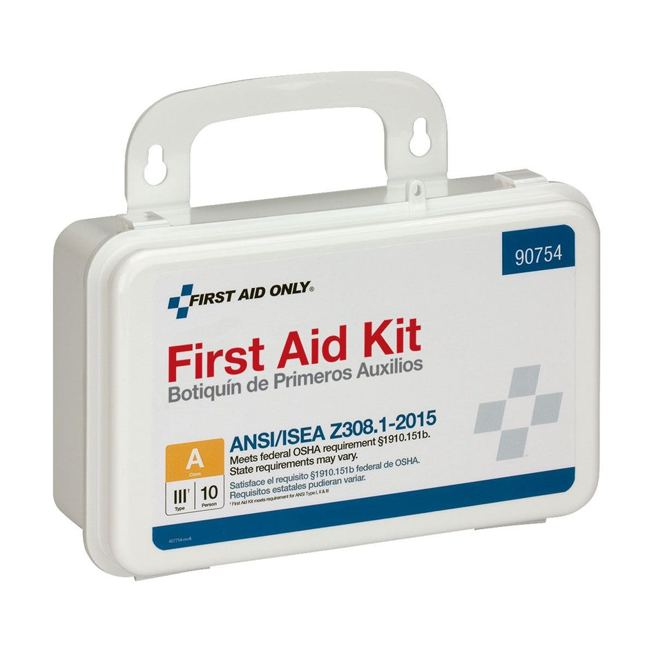 10 Person Bulk Plastic First Aid Kit, ANSI Compliant