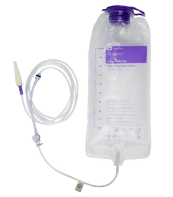 Code 1 Supply Cardinal 763656 Enteral Feeding Pump Bag Set without ENFitÂ® Transitional Adapter Kangarooâ„¢ Joey 1000 mL PVC NonSterile (Each)