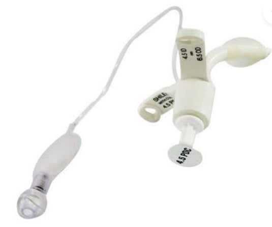 Code 1 Supply Shiley Tracheostomy Tube, 4.5PDC, Size 4.5 Pediatric Cuffed, 4.5mm I.D. x 6.5mm O.D. x 42mm L (Box of 1)