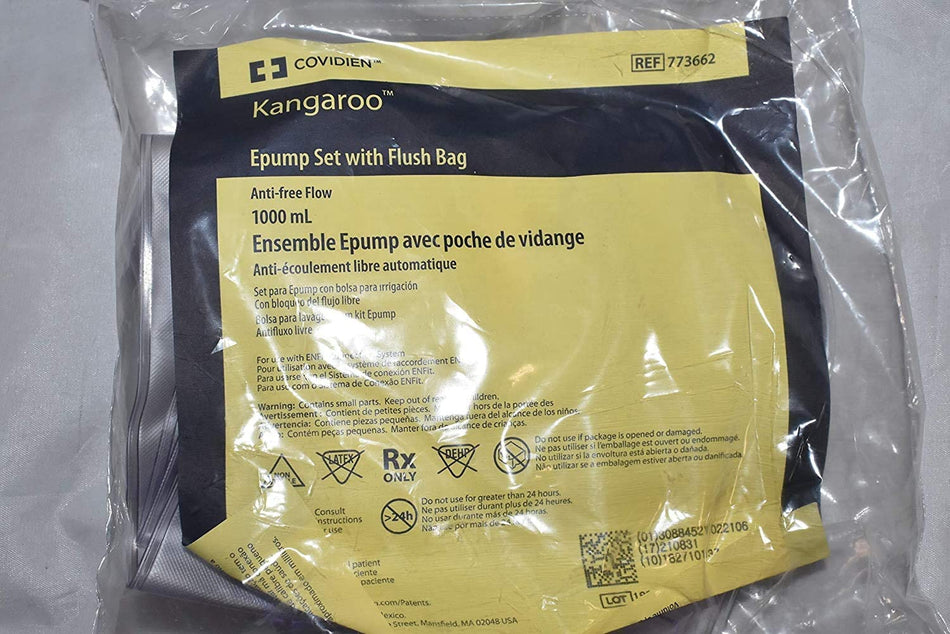 Code 1 Supply Covidien 773662 Kangaroo Enteral Feeding Pump Bag Set 1000 ml. (Each)