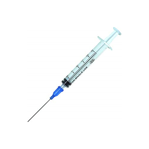 Code 1 Supply Exel 26102 Luer Lock Syringe & Needle, 3cc, Low Dead Space Plunger, 22G x 1 in. (Each)