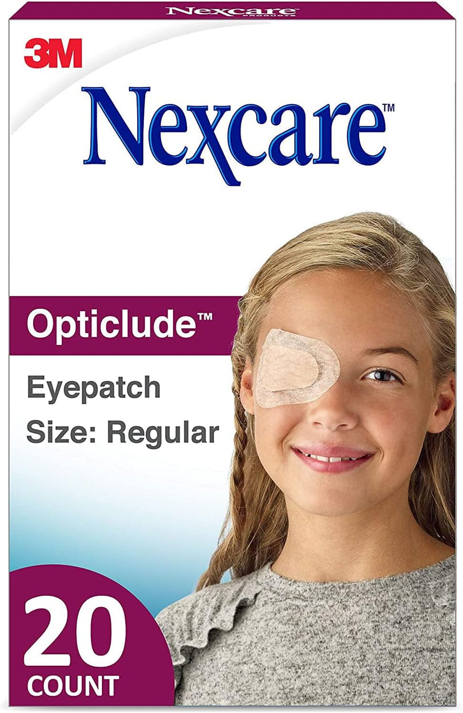 Code 1 Supply 3M 1537 Nexcare Opticlude Orthoptic Eye Patch Junior 2.44 in. x 1.8 in. (Box of 20)