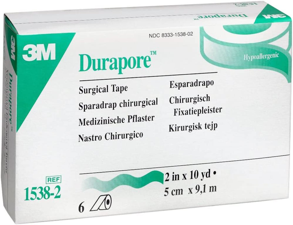 Code 1 Supply 3M 1538-2 Durapore Surgical Tape 2 in. x 10 yd. (Each)