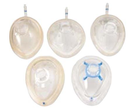 Code 1 Supply Vyaire 6830 Anesthesia Mask Vital Signs® Elongated Style Toddler Size 3 Without Hook Ring (Case of 20)