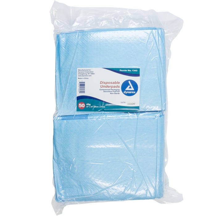 Code 1 Supply Disposable Underpads - 23" X 36" (50 per pack)