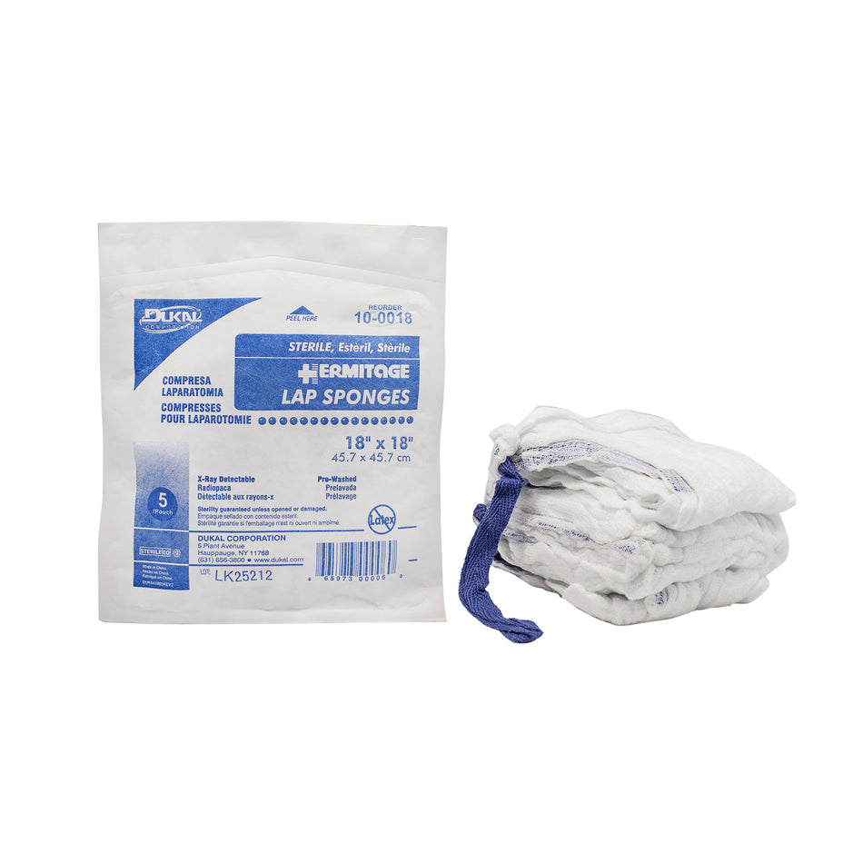 Code 1 Supply Laparotomy Sponges 18" x 18", Sterile - 5 per Pack