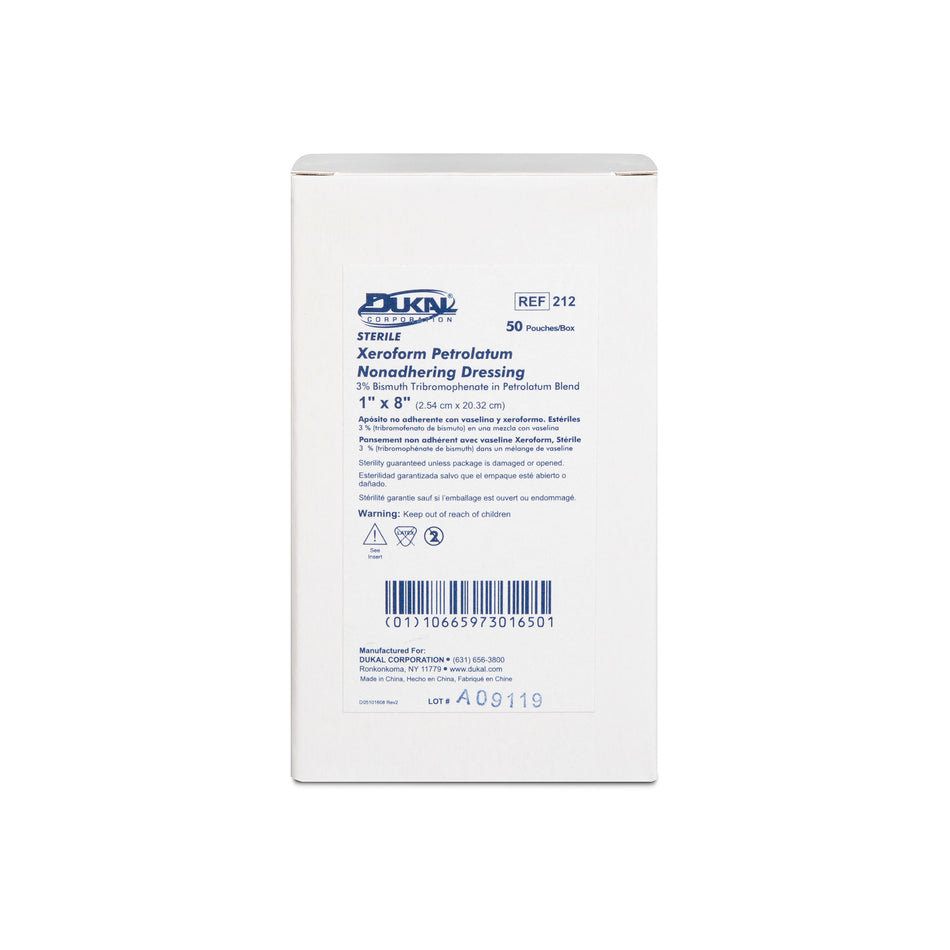 Code 1 Supply Xeroform Dressing 1" x 8" - (50 per Box)