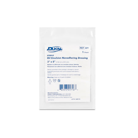 Code 1 Supply Oil Emulsion Dressing 3" x 8" - (24 per Box)