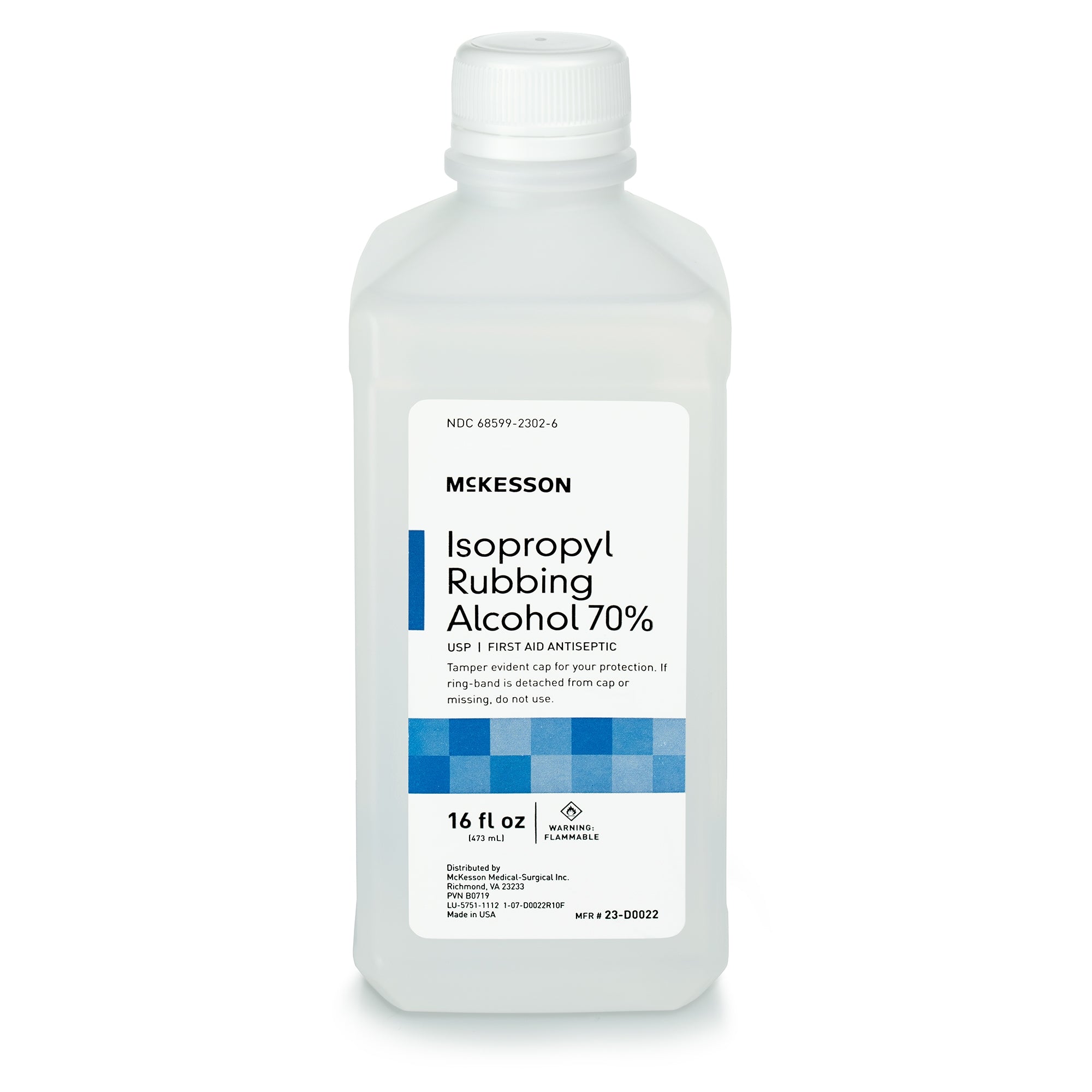 Code 1 Supply McKesson Isopropyl Rubbing Alcohol 70% - (16 oz. Bottle)