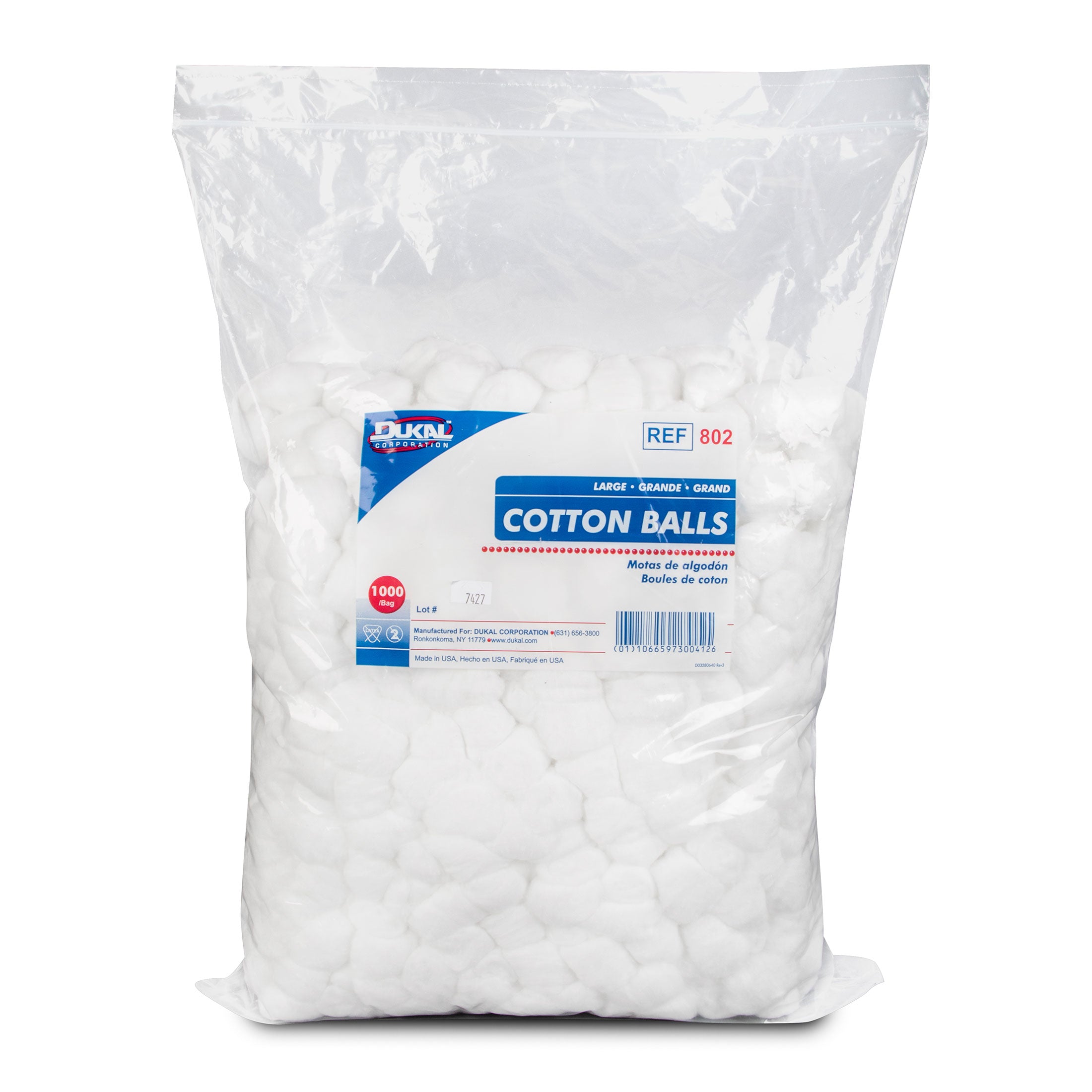 Code 1 Supply Cotton Balls Large, Non-Sterile - (1000 per Bag)