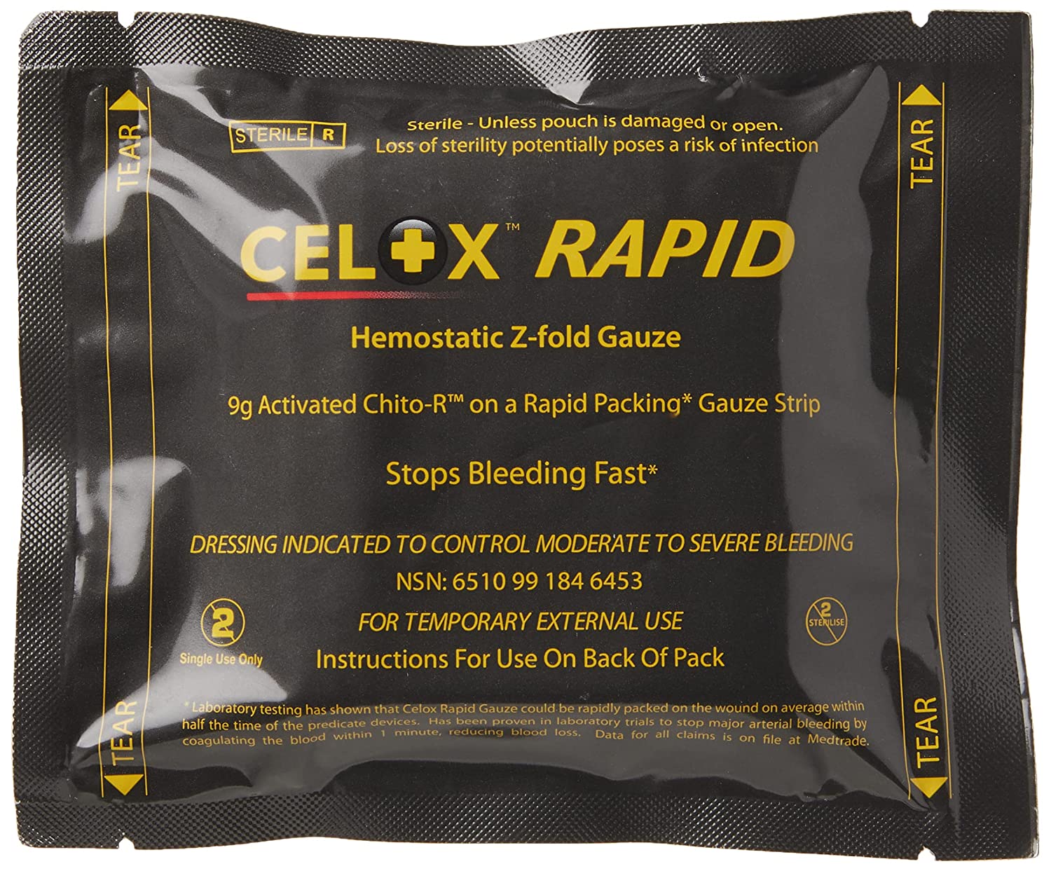 Code 1 Supply Celox RAPID Hemostatic Z-Fold Gauze