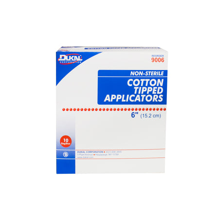 Code 1 Supply Cotton Tip Applicators 6", Non-Sterile - (100 per bag)