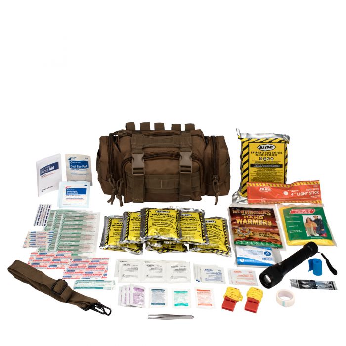 Code 1 Supply Camillus First Aid 3 Day Survival Kit With Emergency Food And Water, GREEN (73 Piece Kit)