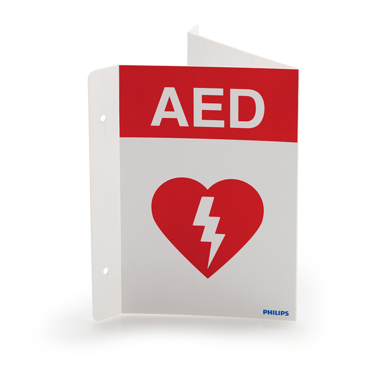 Code 1 Supply Philips HeartStart AED Wall Sign