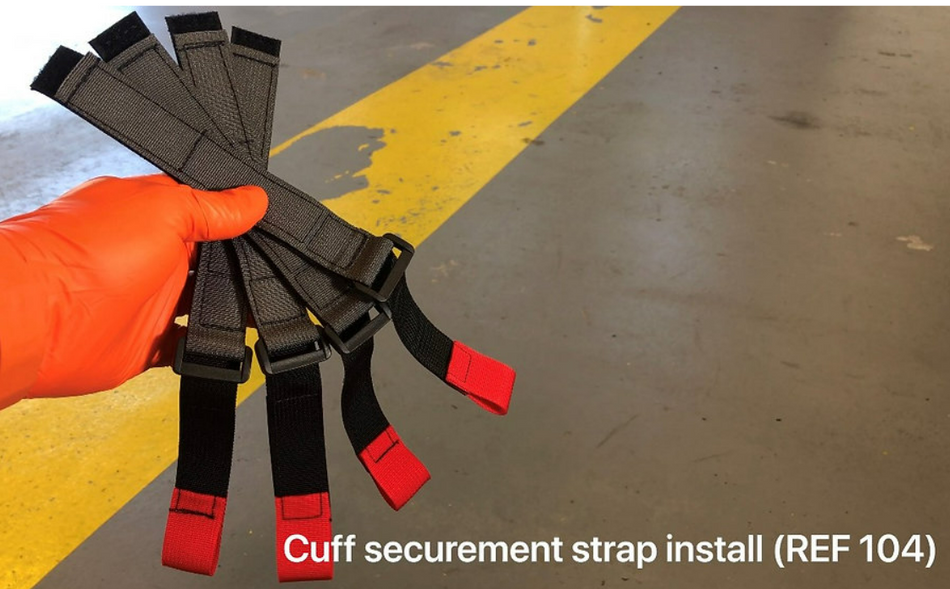 Code 1 Supply XDcuff Reusable Cuff Securement Straps - Pack of Four