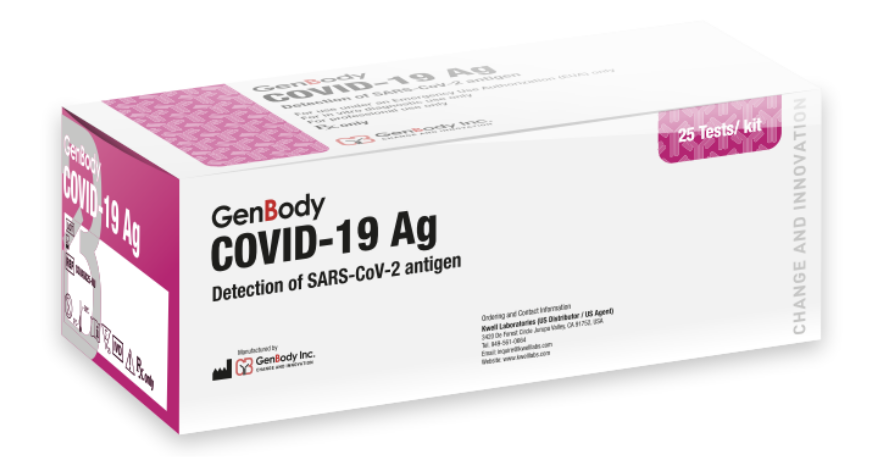 Code 1 Supply GenBody COVID-19 Shallow Nasal Rapid Antigen Test Kit (Box of 25)