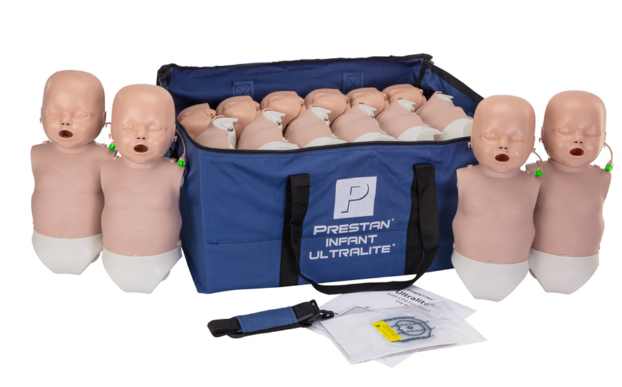 Code 1 Supply PRESTAN Ultralite INFANT Manikin w/CPR Feedback (12-PACK) - Medium Skin
