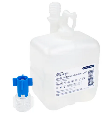 Code 1 Supply Prefilled Bubble Humidifier - 350 mL