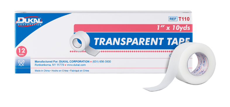 Code 1 Supply Transparent Tape 1" x 10 yd - Box of 12