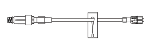 Code 1 Supply Standard Bore IV Extension Set w/ Valve, 6in