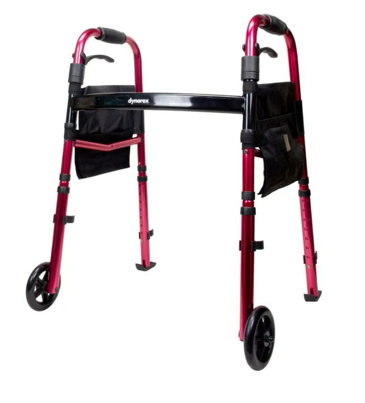 Code 1 Supply Travel Walker With Wheels