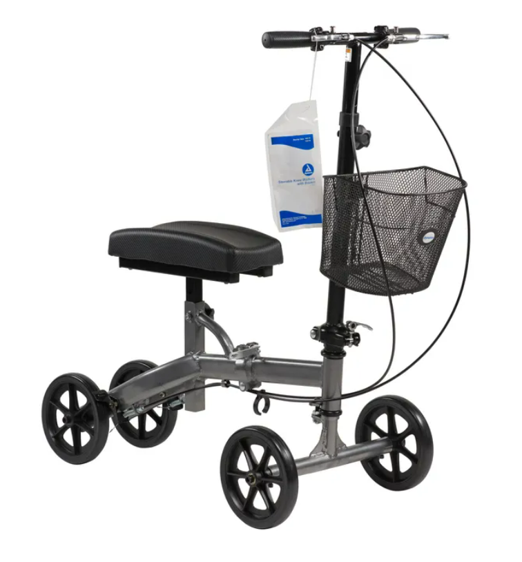 Code 1 Supply Steerable Knee Walker With Basket