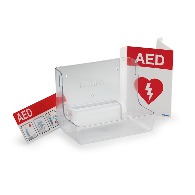 Code 1 Supply Philips Heartstart AED Wall Mount and Signage Bundle