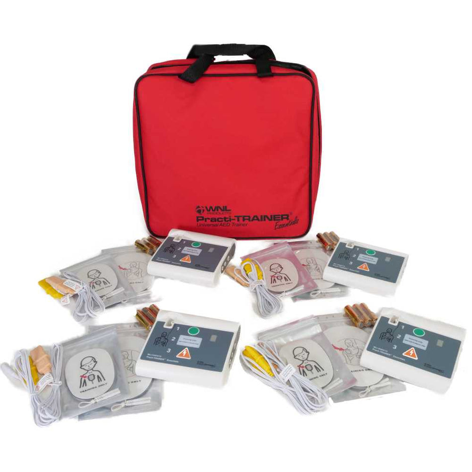 Code 1 Supply 4-Pack WNL AED Practi-Trainer Essentials CPR AED TRAINER