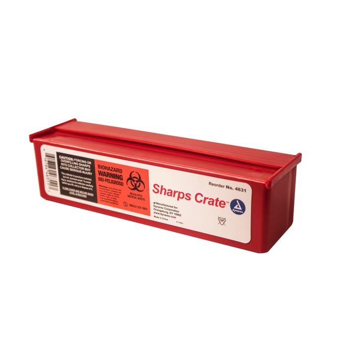 Code 1 Supply Dynarex Sharps Crate - 40 Units