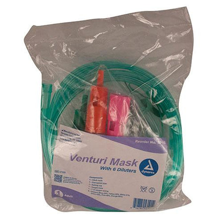 Code 1 Supply Venturi Masks - With 6 Dilutors- ADULT- Case of 50