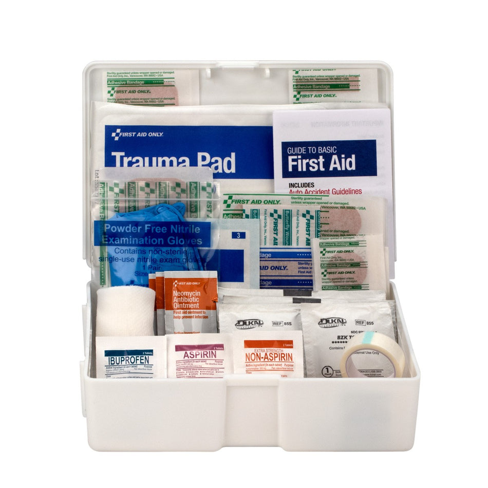 Code 1 Supply First Aid Kit, 81 Piece, Plastic Case