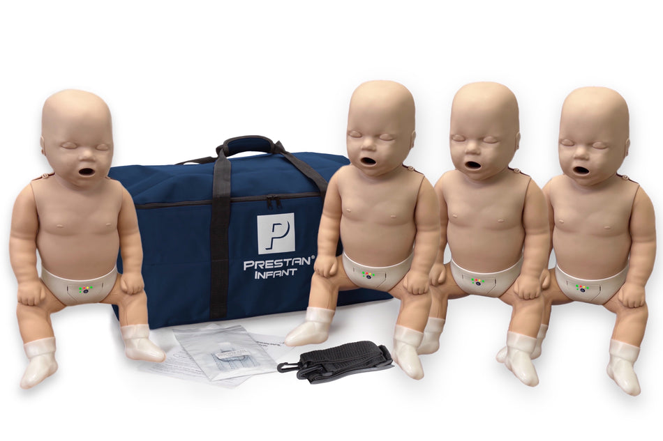 Code 1 Supply PRESTAN INFANT Manikin w/CPR Feedback (4-PACK) Medium Tone