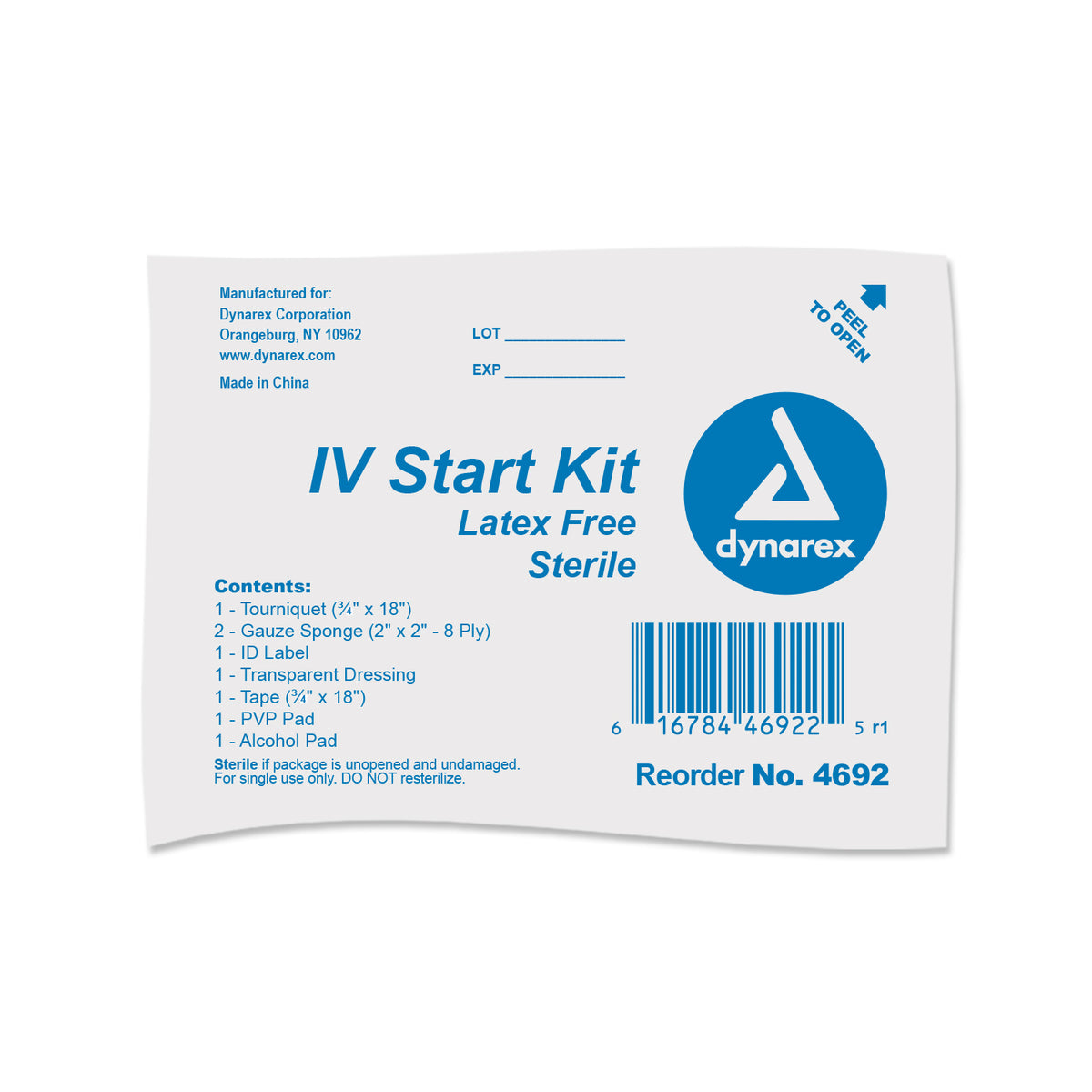 Code 1 Supply IV Start Kit-Case of 50