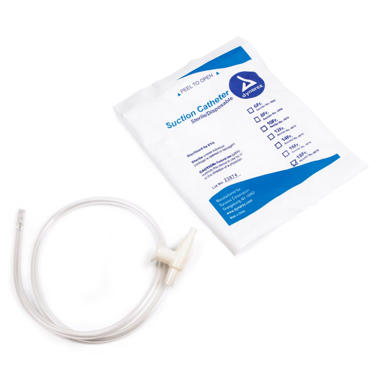 Code 1 Supply Suction Catheters Sterile - 18 Fr