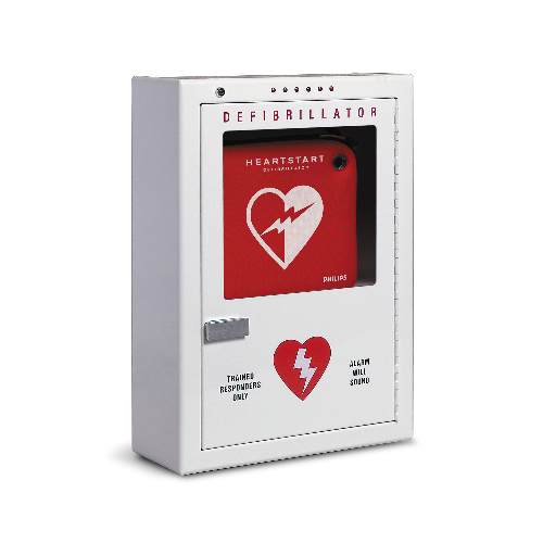 Code 1 Supply Premium Defibrilr Cabinet, Wall Surface